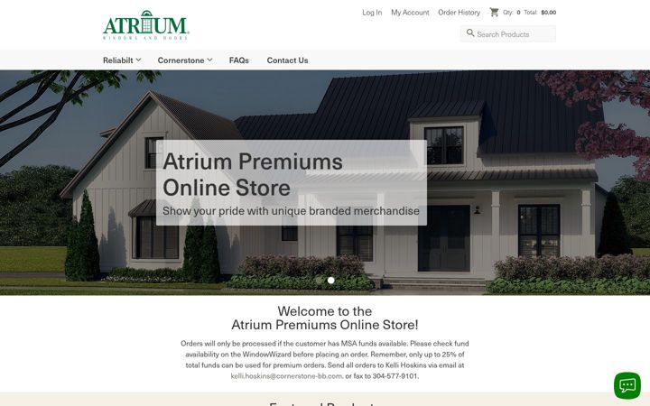 Screenshot of atriumpremiums.com
