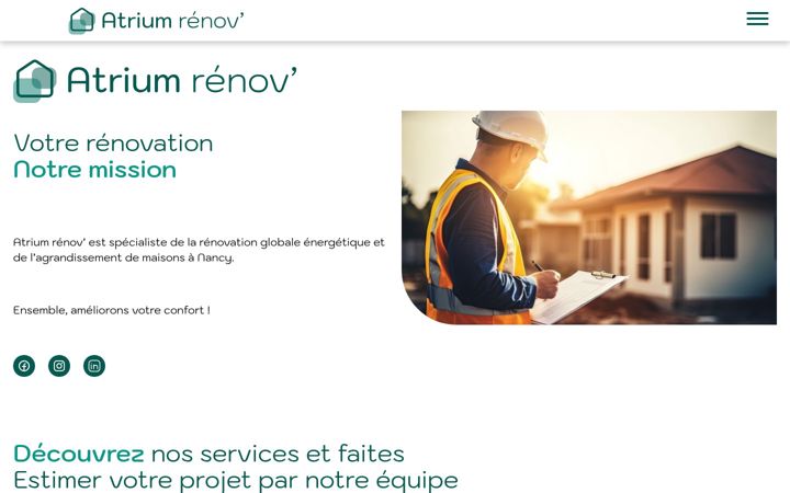 Screenshot of atriumrenov.fr
