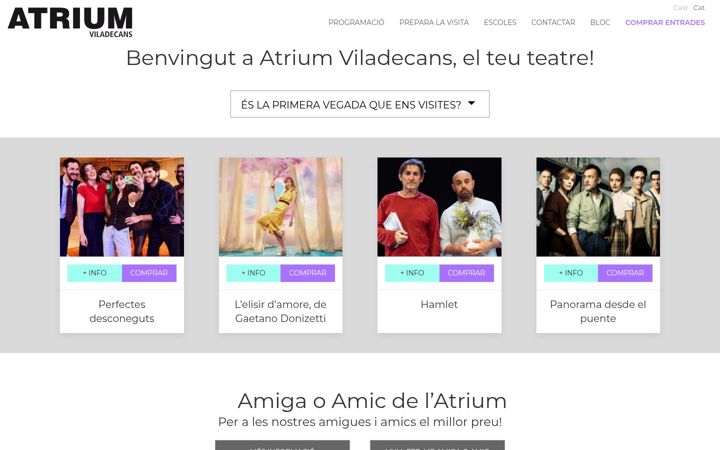Screenshot of atriumviladecans.com