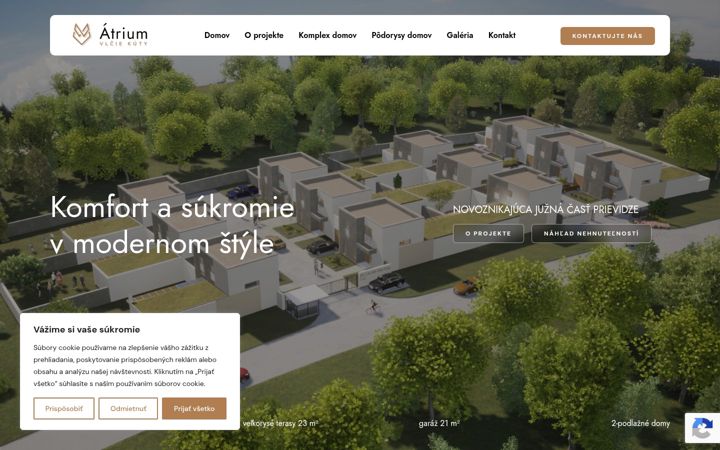 Ekrānuzņēmums no atriumvlciekuty.sk