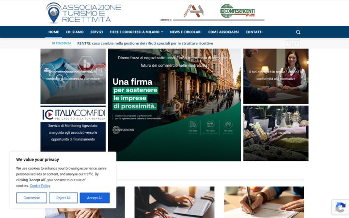 Ekrānuzņēmums no atrmilano.it