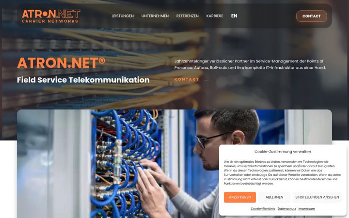 Captura de pantalla de atron.net