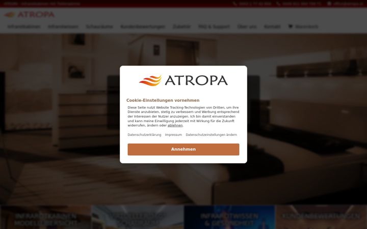 Skärmbild av atropa.at