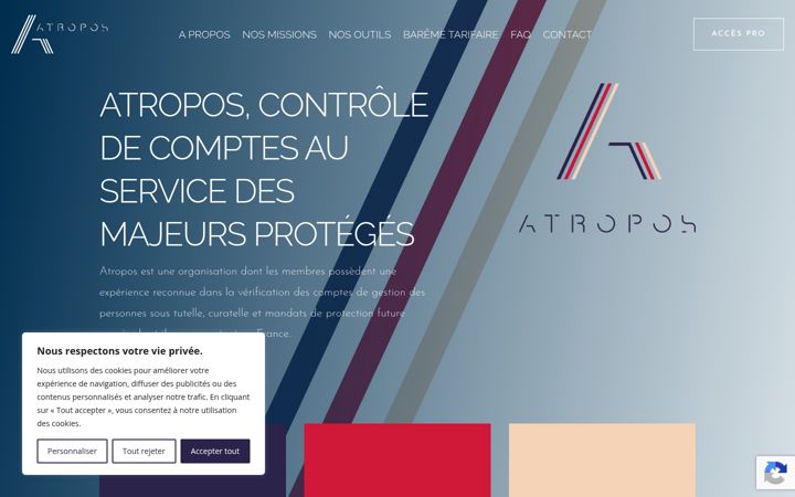 Screenshot of atropos-protection.fr