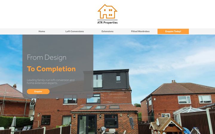 Screenshot of atrproperties.co.uk