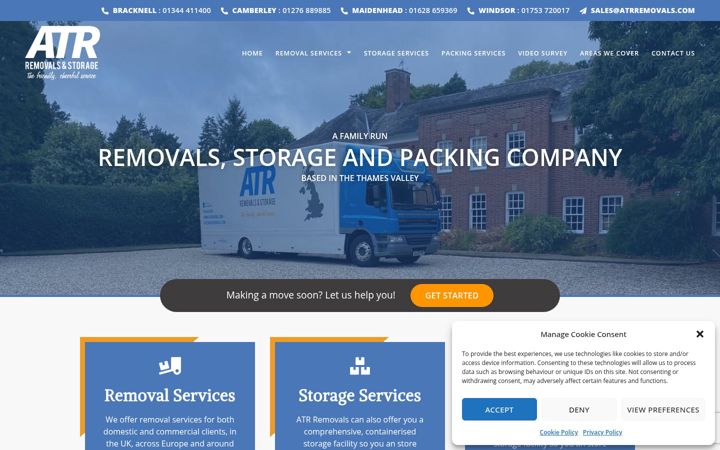 Screenshot of atrremovals.com