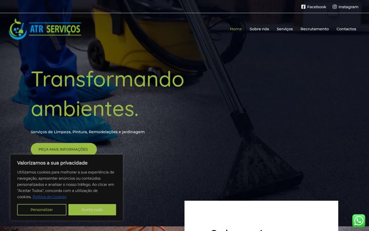 Screenshot of atrservicos.com