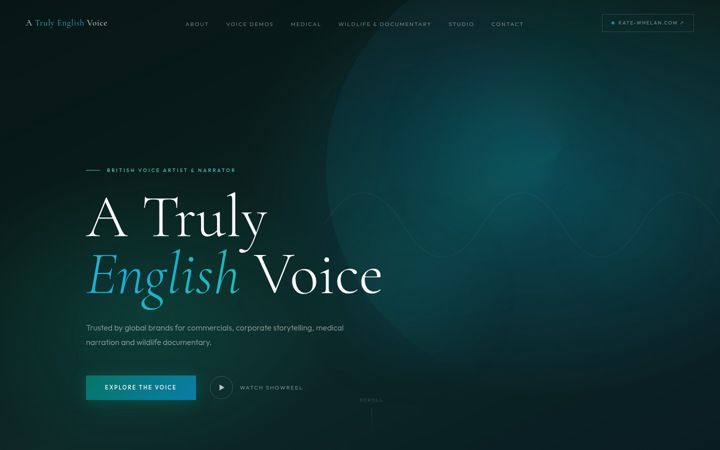 Screenshot of atrulyenglishvoice.com