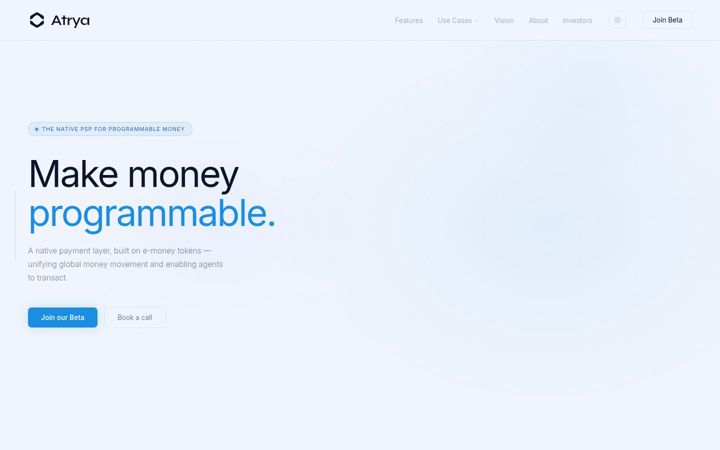 Screenshot of atrya.io