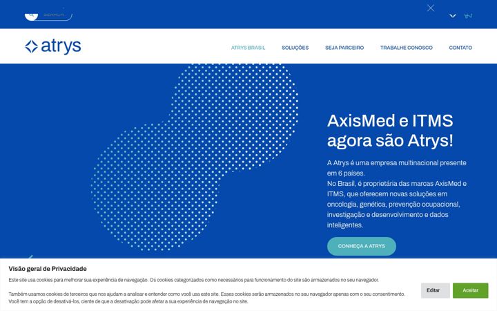 Captură de ecran a atrys.com.br