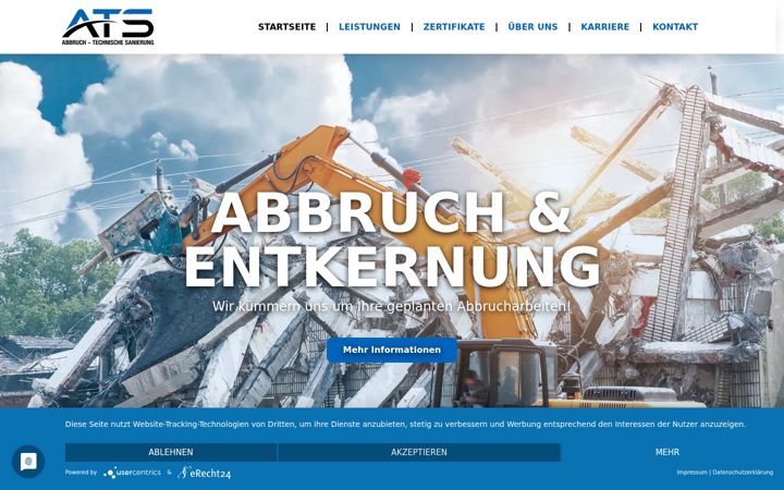 Screenshot of ats-abbruch.de