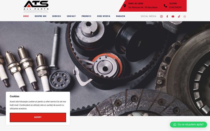 Screenshot of ats-allparts.ro