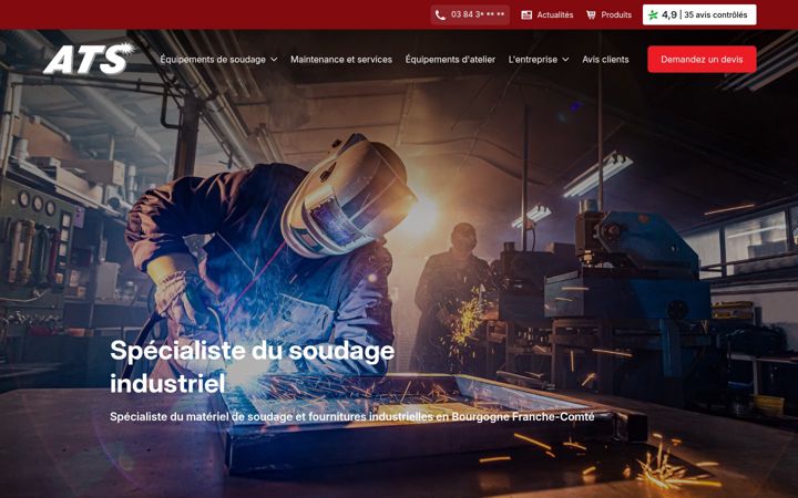 Capture d'écran de ats-france-avis.com