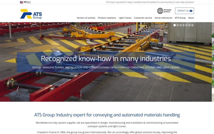 Screenshot of ats-group.com