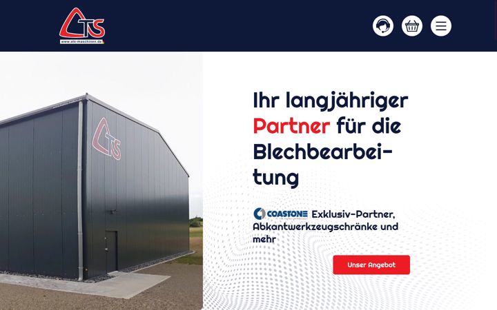 Screenshot of ats-maschinen.de