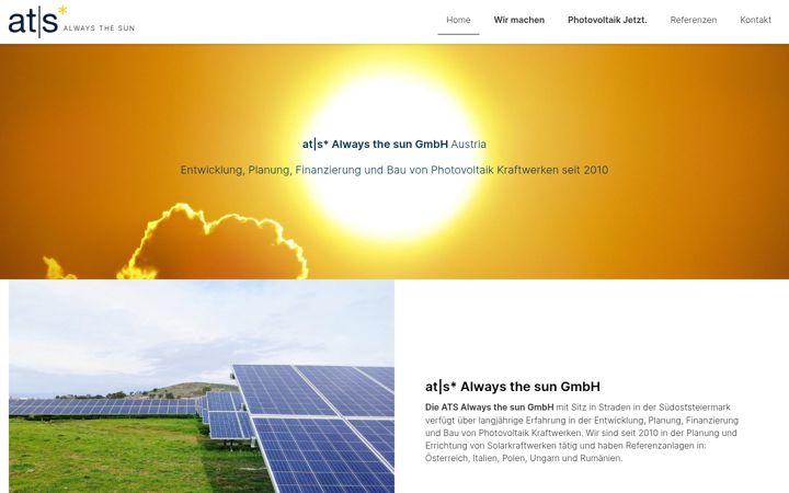 Screenshot of ats-solar.at