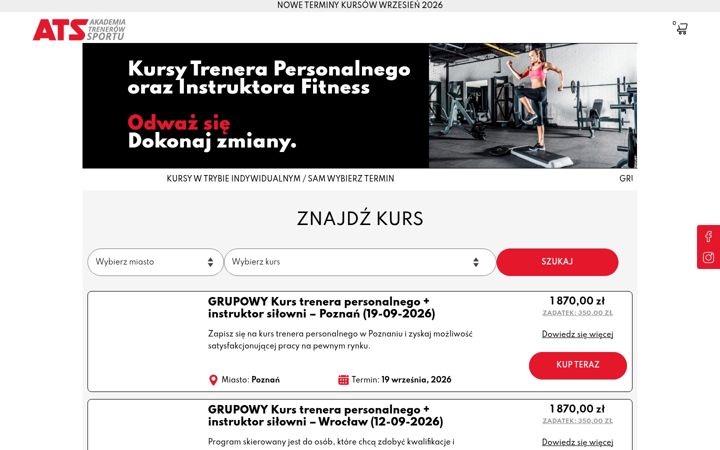 Screenshot of ats-sport.pl