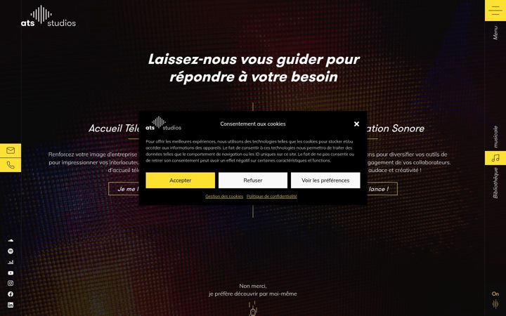 Screenshot of ats-studios.com