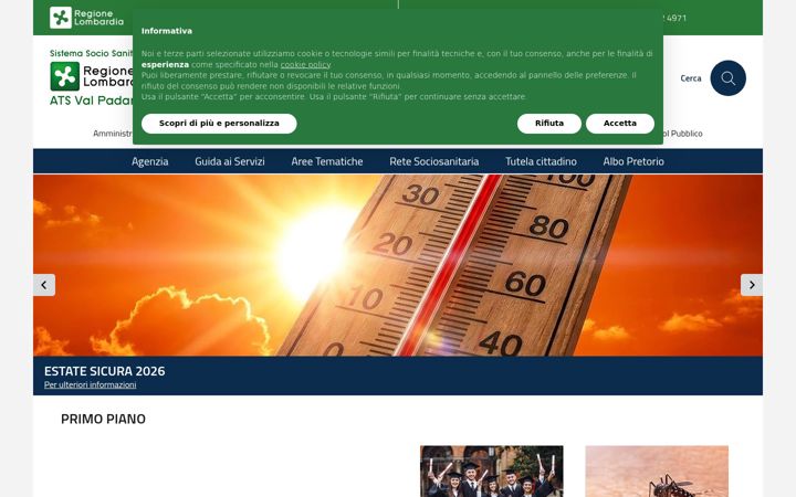 Screenshot of ats-valpadana.it