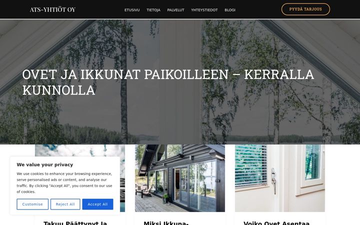 Screenshot of ats-yhtiot.fi