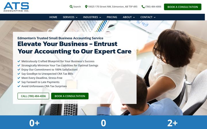 Skjámynd af atsaccountinginc.com