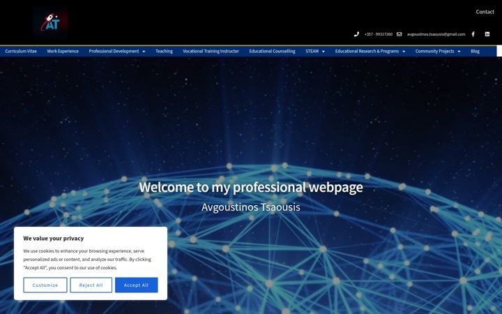 Screenshot of atsaousis.com