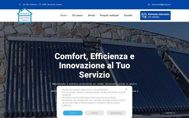 Screenshot of atservicesrl.net