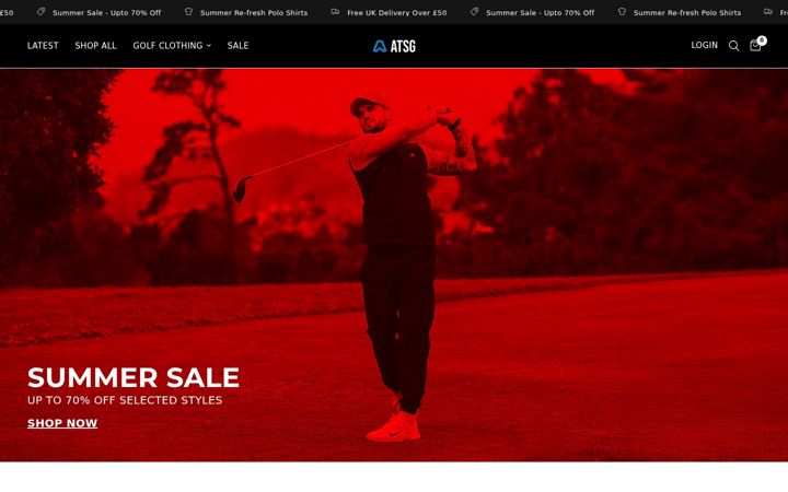 Screenshot of atsg-golf.com