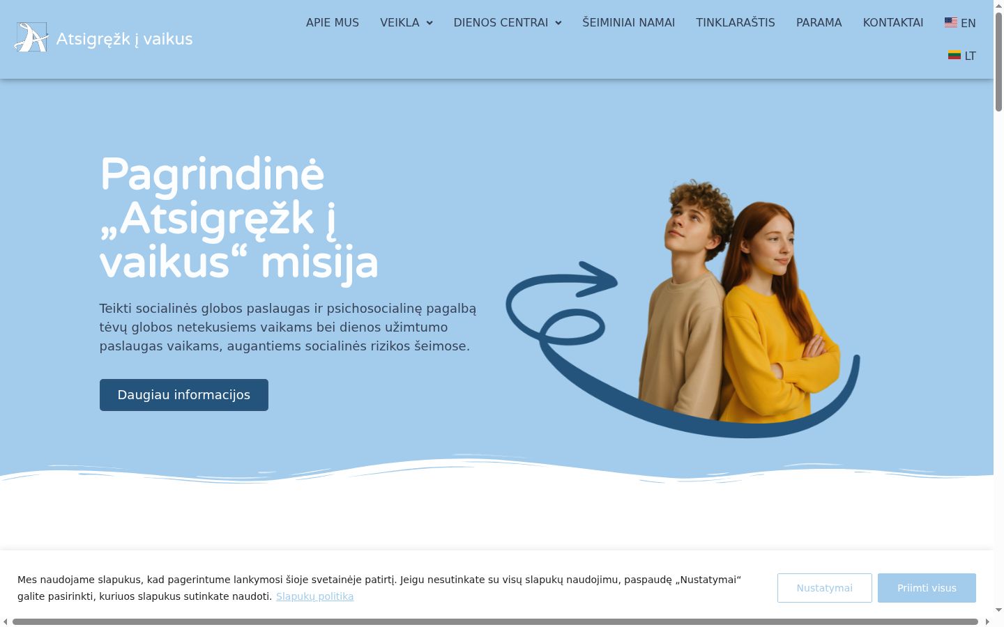 Screenshot des Einwilligungsbanners vor jeglicher Interaktion