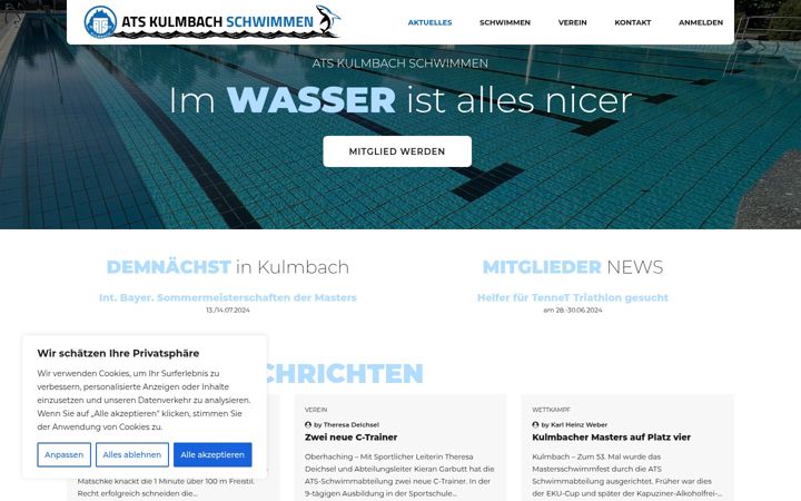 Screenshot of atskulmbachschwimmen.de