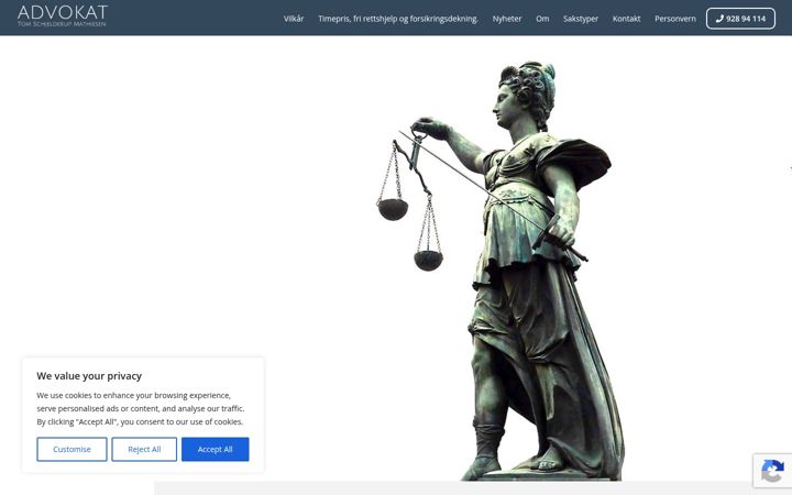 Screenshot of atsm.no
