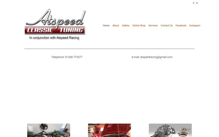 Ekrānuzņēmums no atspeedracing.co.uk