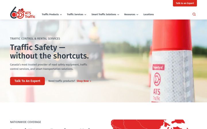 Screenshot van atstraffic.ca