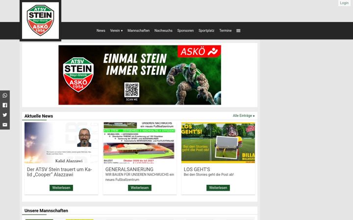 Screenshot of atsv-stein.at