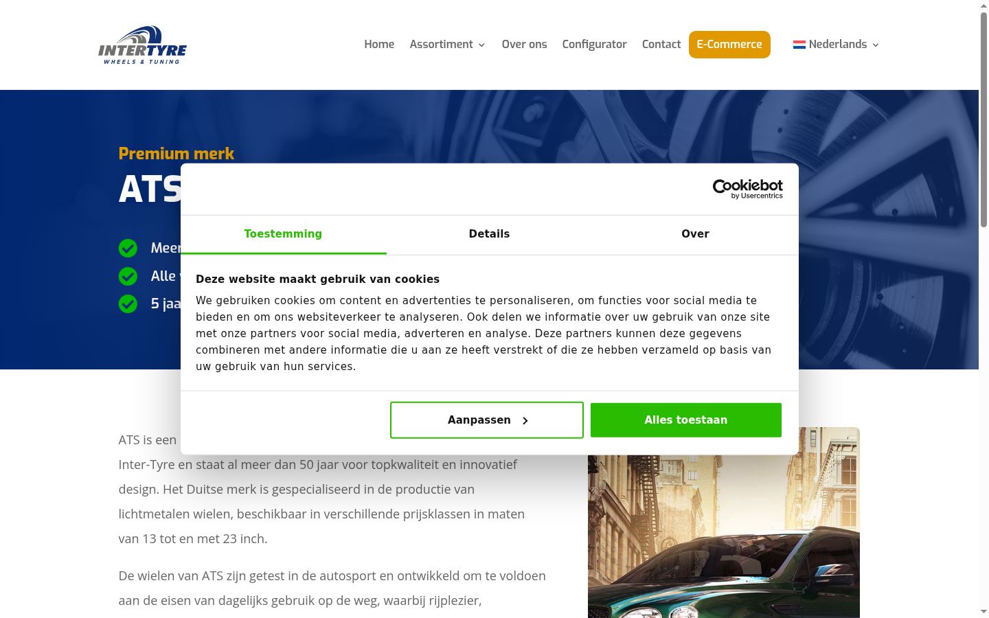 Zrzut ekranu banera zgody wyświetlanego przed jakąkolwiek interakcją