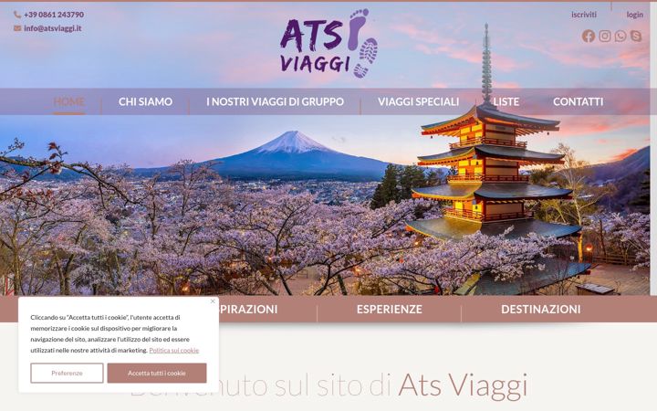 Screenshot of atsviaggi.it