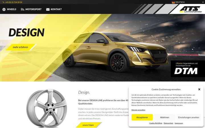 Screenshot of atswheels.ch