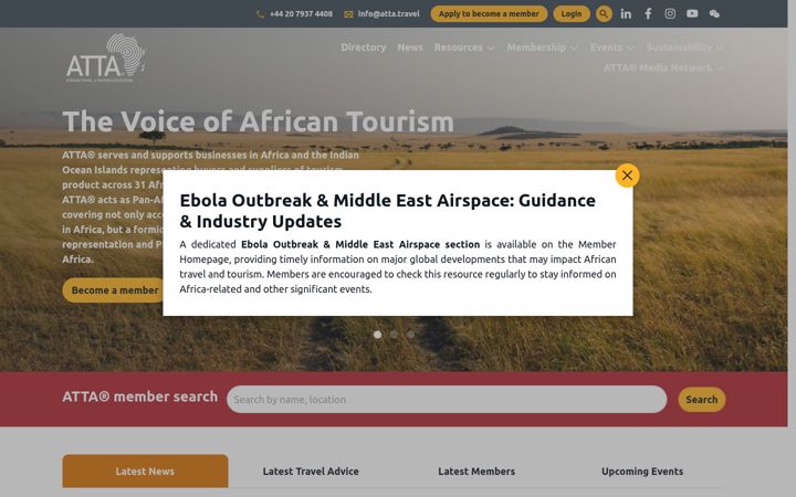 Ekrano kopija atta.travel