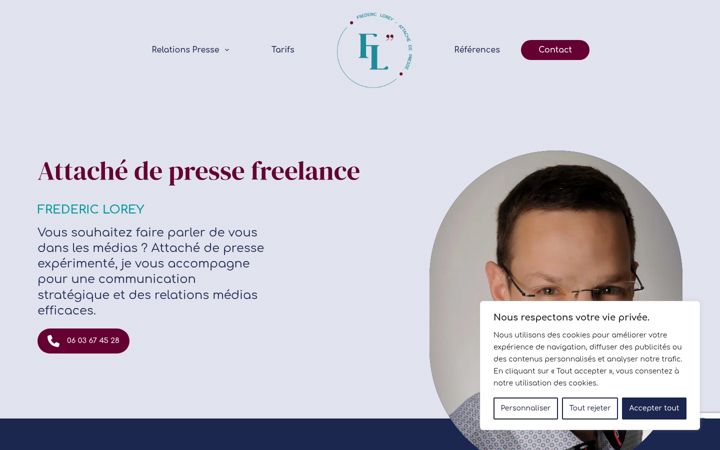 Screenshot of attachedepresse-freelance.com