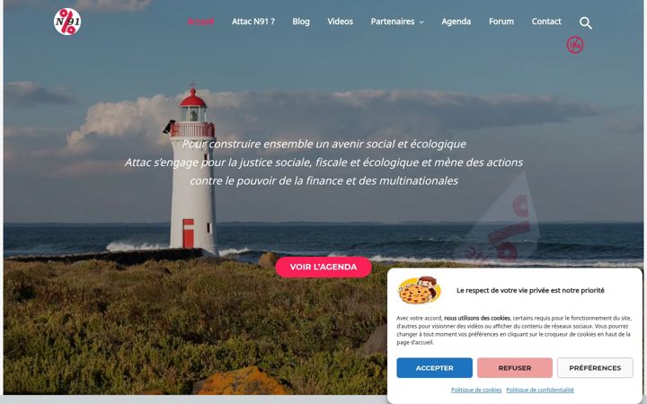 Zrzut ekranu attacn91.fr