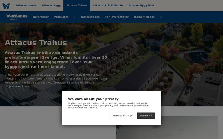 Screenshot of attacustrahus.se
