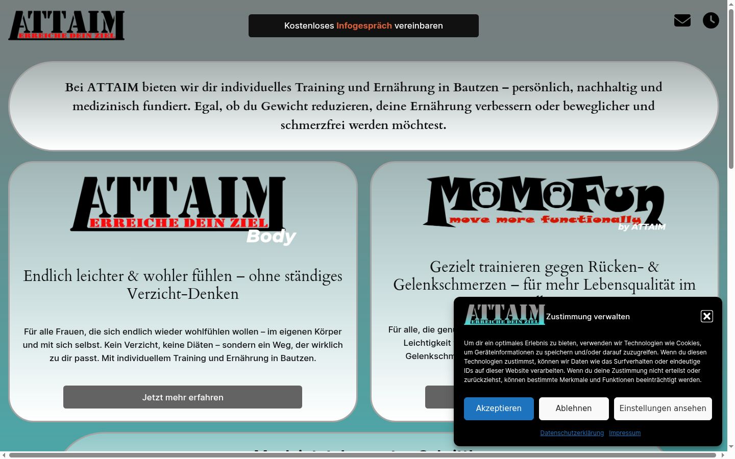 Screenshot tal-banner tal-kunsens muri qabel kwalunkwe interazzjoni