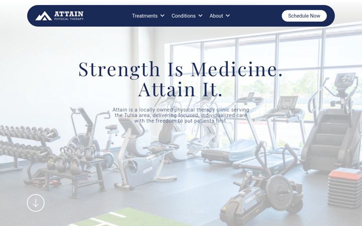 Screenshot of attainok.com