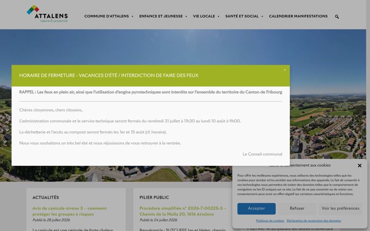 Screenshot of attalens.ch