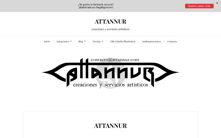 Screenshot of attannur.com