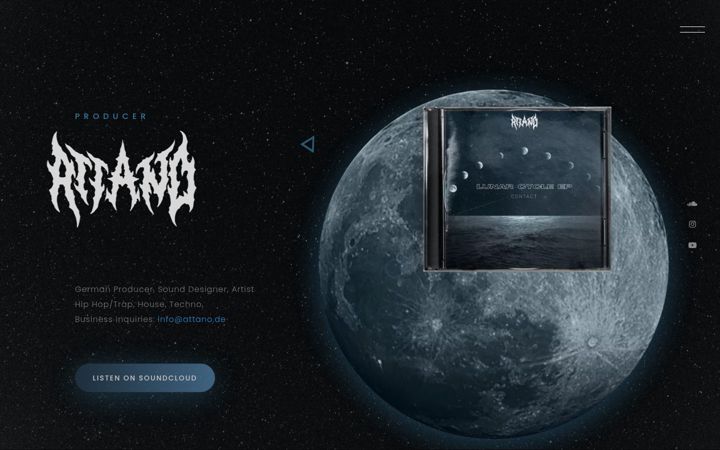 Screenshot of attano.de