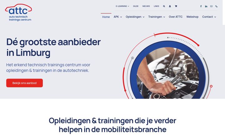 Screenshot of attc.nl