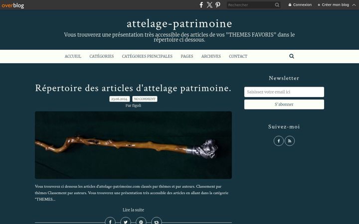 Screenshot of attelage-patrimoine.com