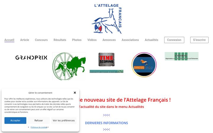 Screenshot of attelages.org