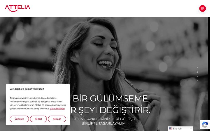 Skjámynd af attelia.com.tr